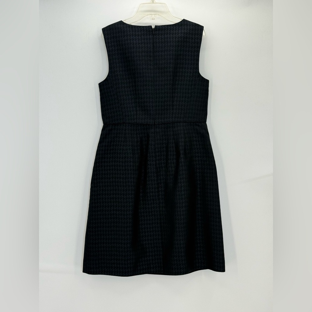 Banana Republic Navy Houndstooth Sleeveless Sheath Elegant Office Career Dress - Picture 5 of 15